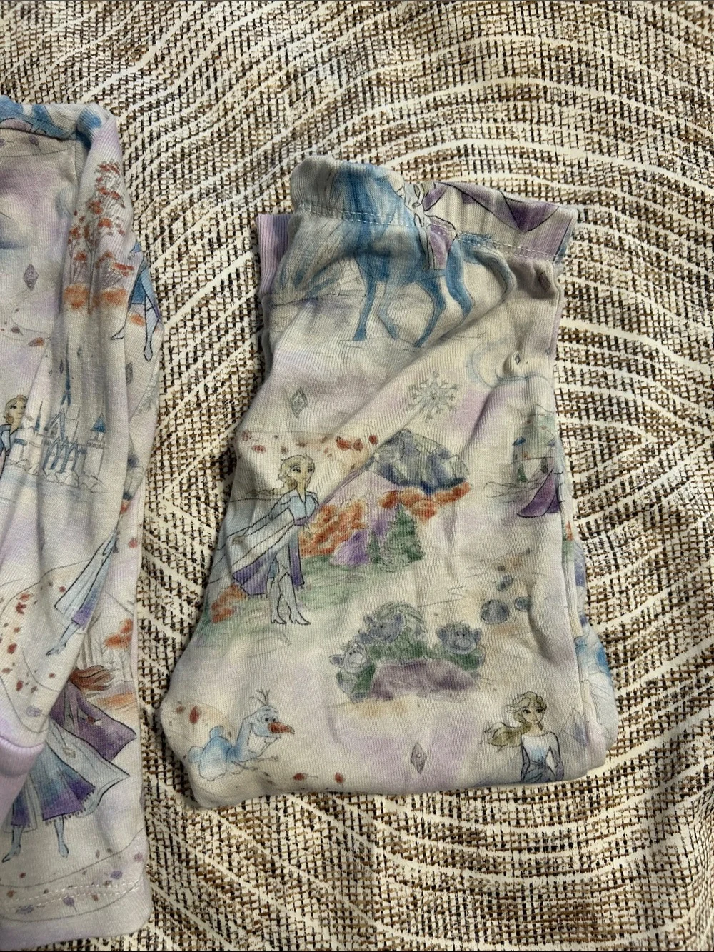 Pottery Barn Kids Lavender Princess Print Pajama Set